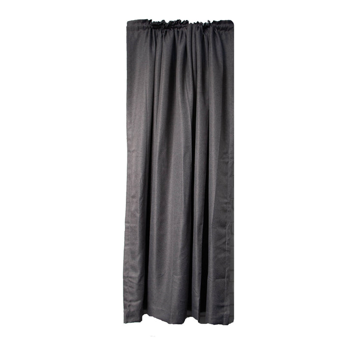HOME.LIFE Clifton Self-Lined Dim Out Taped Curtain - graphite