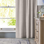 Home.Life Clifton Self-lined Dim Out Taped Curtain Natural