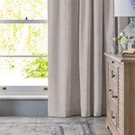 Home.Life Clifton Self-lined Dim Out Taped Curtain Platinum