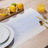 Home.Life Distressed Placemats Blue 6 Pack