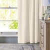 Home.Life Leaf Lined Taped Curtain Natural