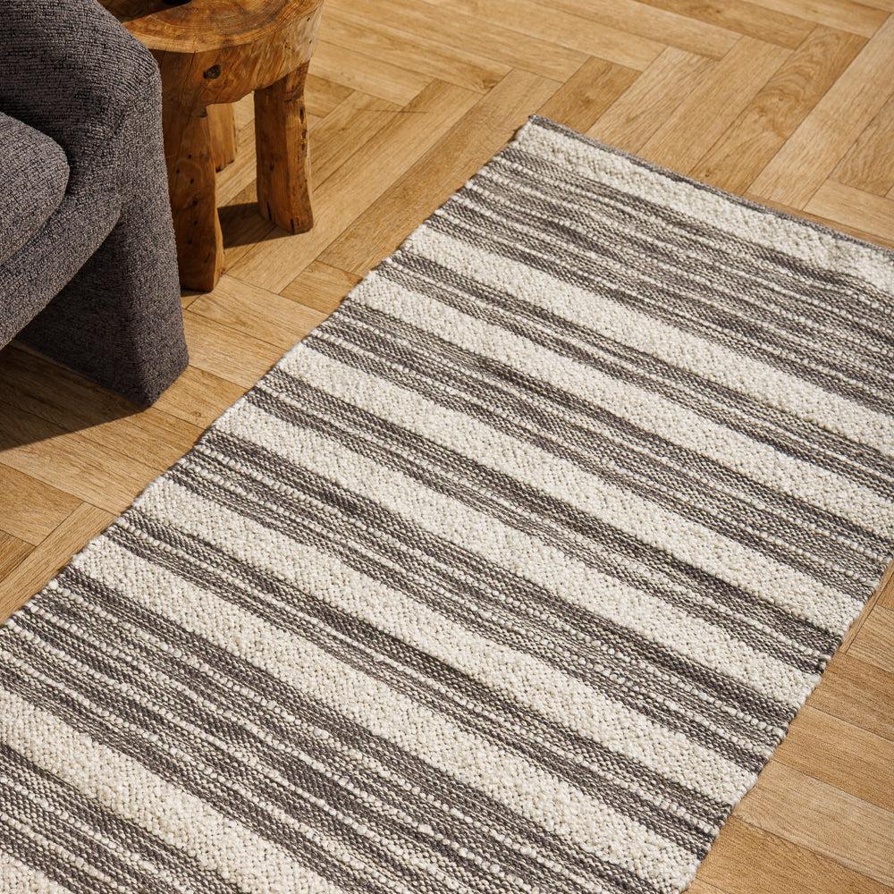 Home.Life Linear Loom Runner Light Grey-Carpets/Rugs