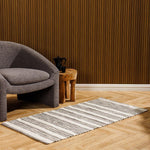 Home.Life Linear Loom Runner Light Grey