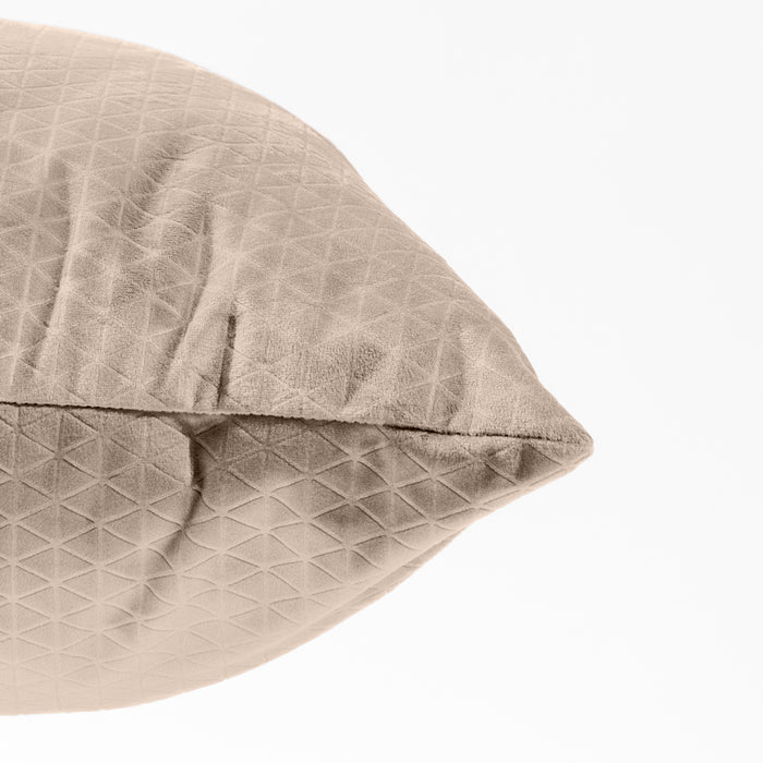 HOME.LIFE Luxe Collection Embossed Velvet Scatter - Beige-Scatter