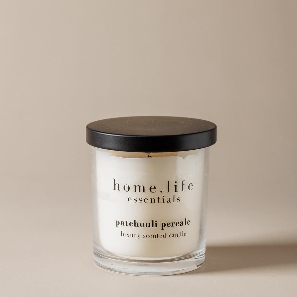 Home.Life Luxury Scented Candle Patchouli Percale-Home.Life Candles