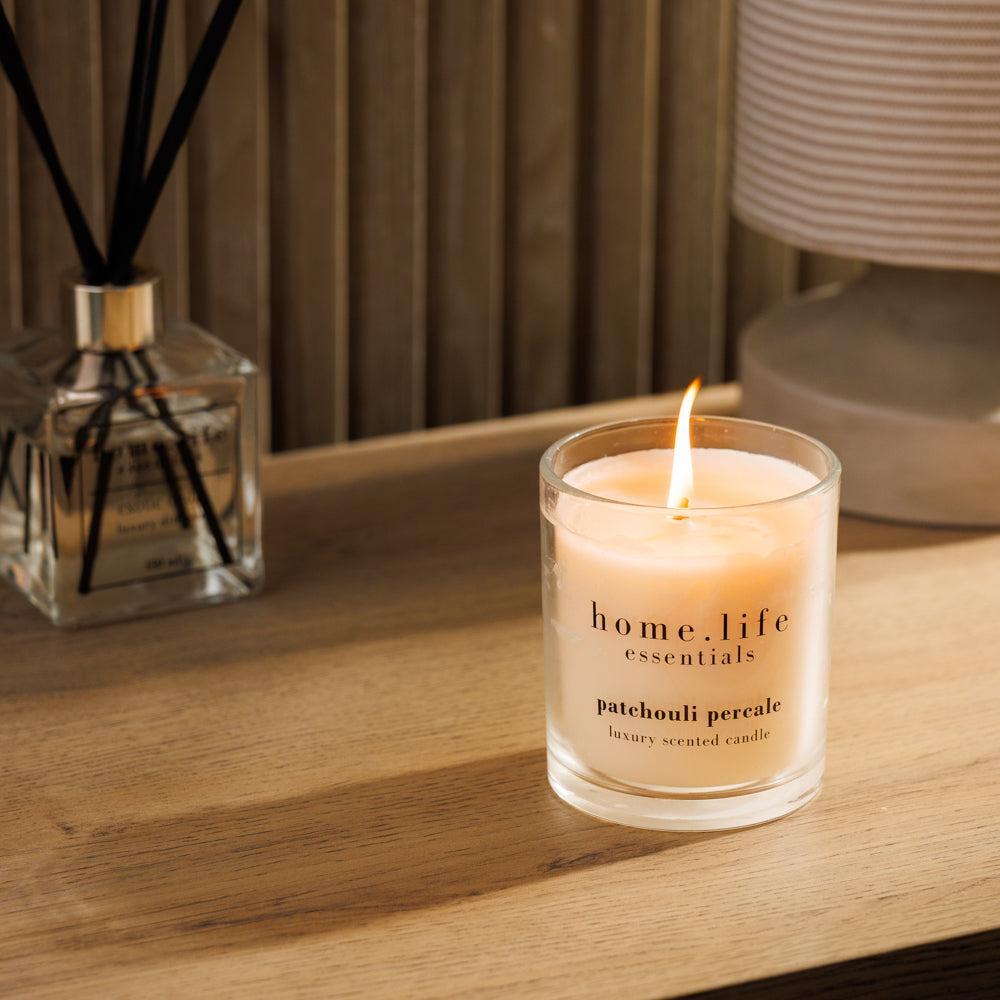 Home.Life Luxury Scented Candle Patchouli Percale-Home.Life Candles