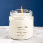 Home.Life Luxury Scented Jar Candle with lid French Vanilla