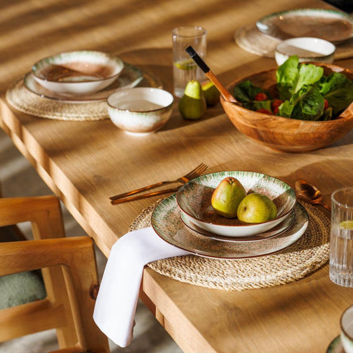 Home.Life Marbled Salad Bowl Forest Fern-Bowls
