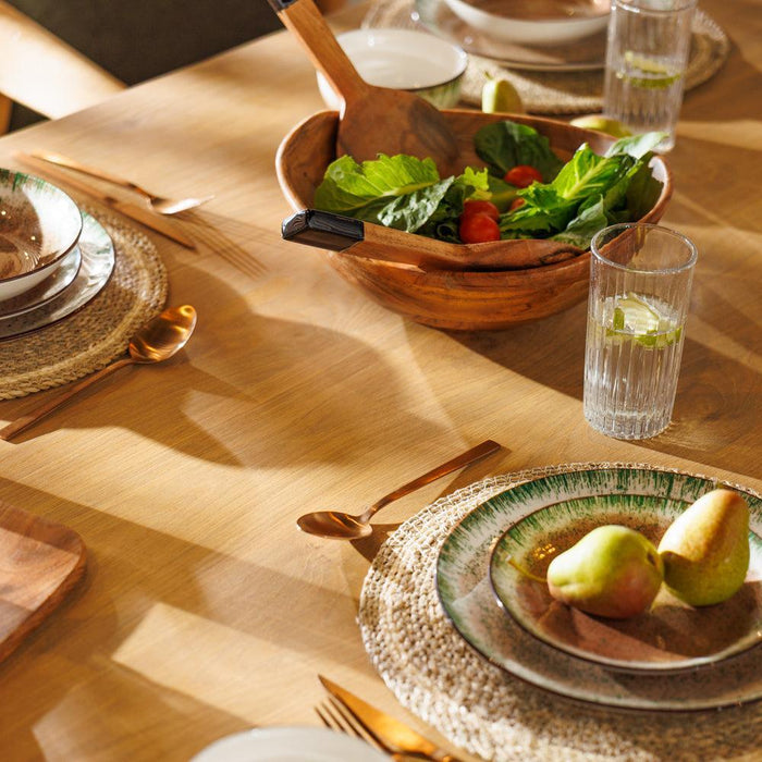 Home.Life Marbled Side Plate Forest Fern-Plates