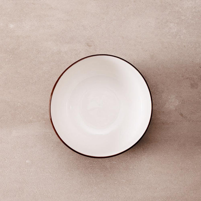 Home.Life Marbled Soup Bowl Forest Fern-Bowls