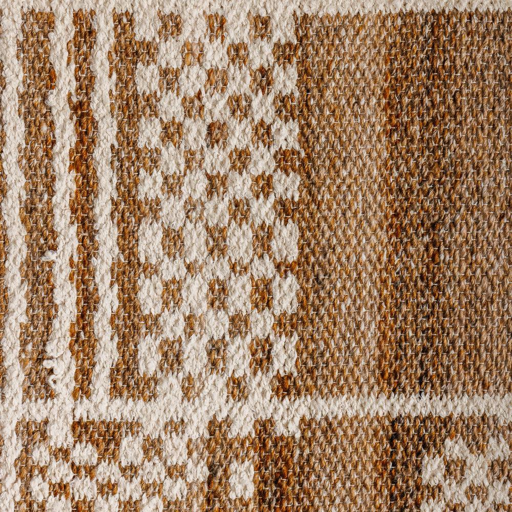 Home.Life Mosaic Cotton Rug Brown and Beige-Carpets/Rugs