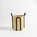 Home.Life Natural Corn Rope Handle Basket Black-Storage Baskets