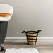 Home.Life Natural Corn Rope Stripe Basket Black-Storage Baskets