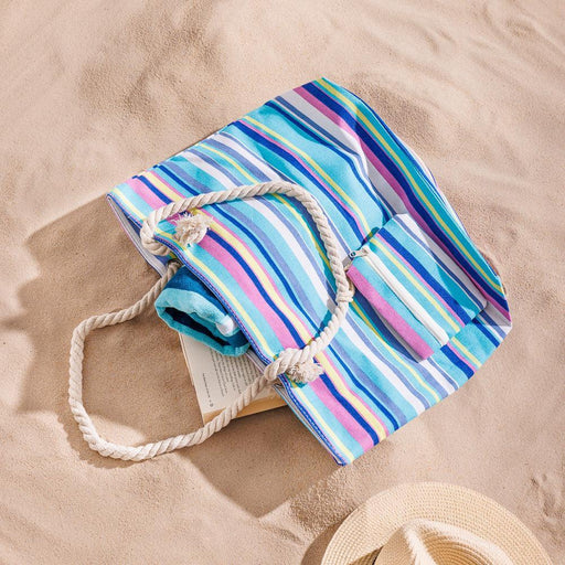 Home.Life Beach Bag Ocean Breeze Stripes-Beach Bags