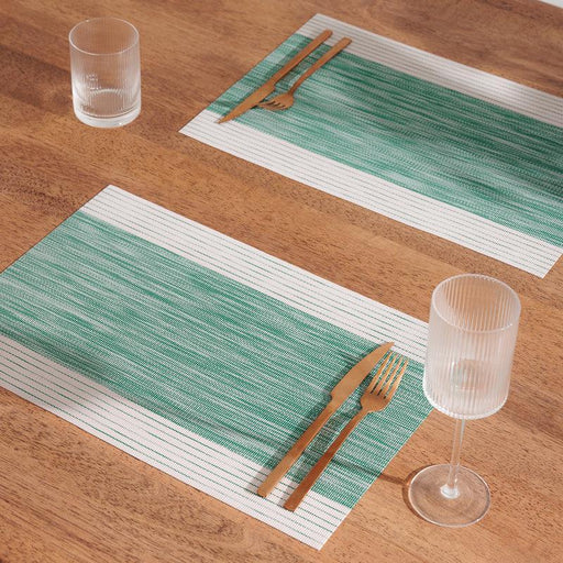 HOME.LIFE Placemat Green Stripe - 6 Pack-Placemats