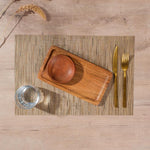 Home.Life Placemat Woven Gold 6 Pack