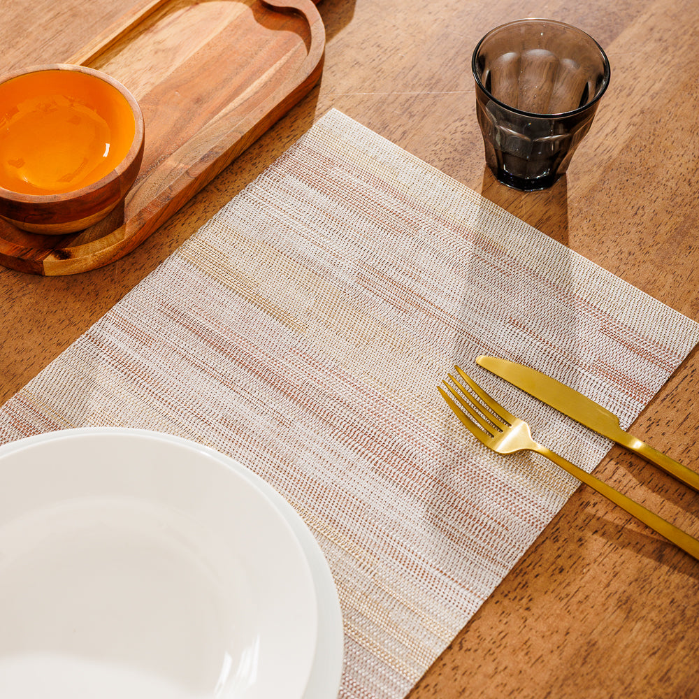 Home.Life Placemats Ripple Brown 6 Pack-Placemats