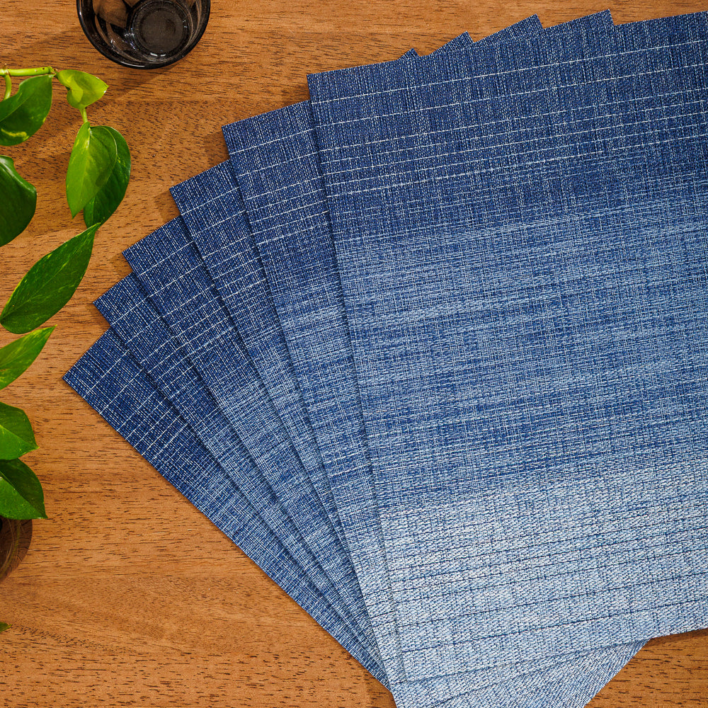Home.Life Placemats Shaded Blue 6 Pack-Placemats