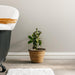Home.Life Rush Rimmed Lined Planter Black-Planter