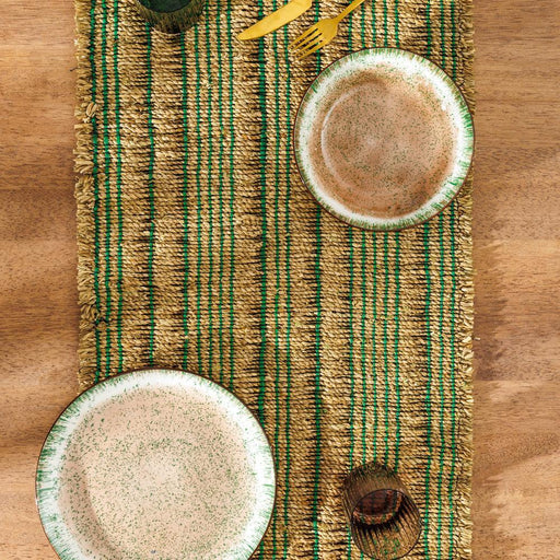 Home.Life Seagrass Table Runner Hunters Green-Table Runners