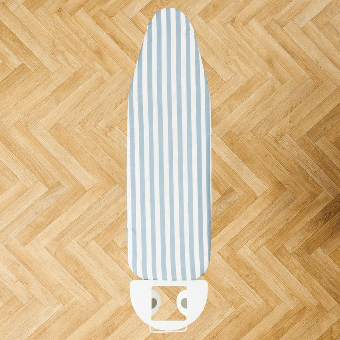 Home.Life Sky White Stripe Ironing Board Cover Light Blue-Ironing Board