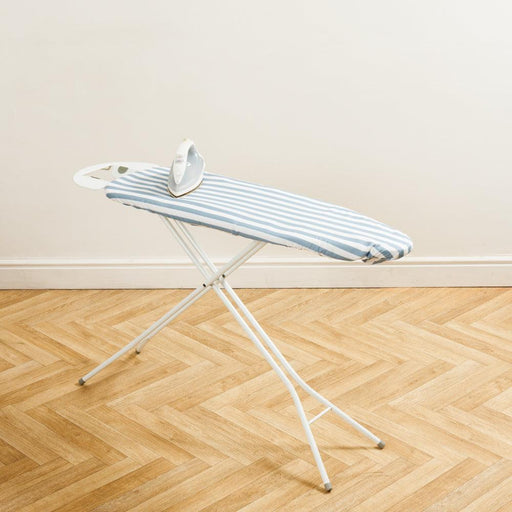 Home.Life Sky White Stripe Ironing Board Cover Light Blue-Ironing Board