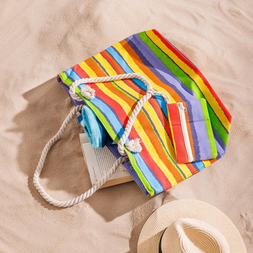 Home.Life Beach Bag Sunset Stripes Symphony-Beach Bags