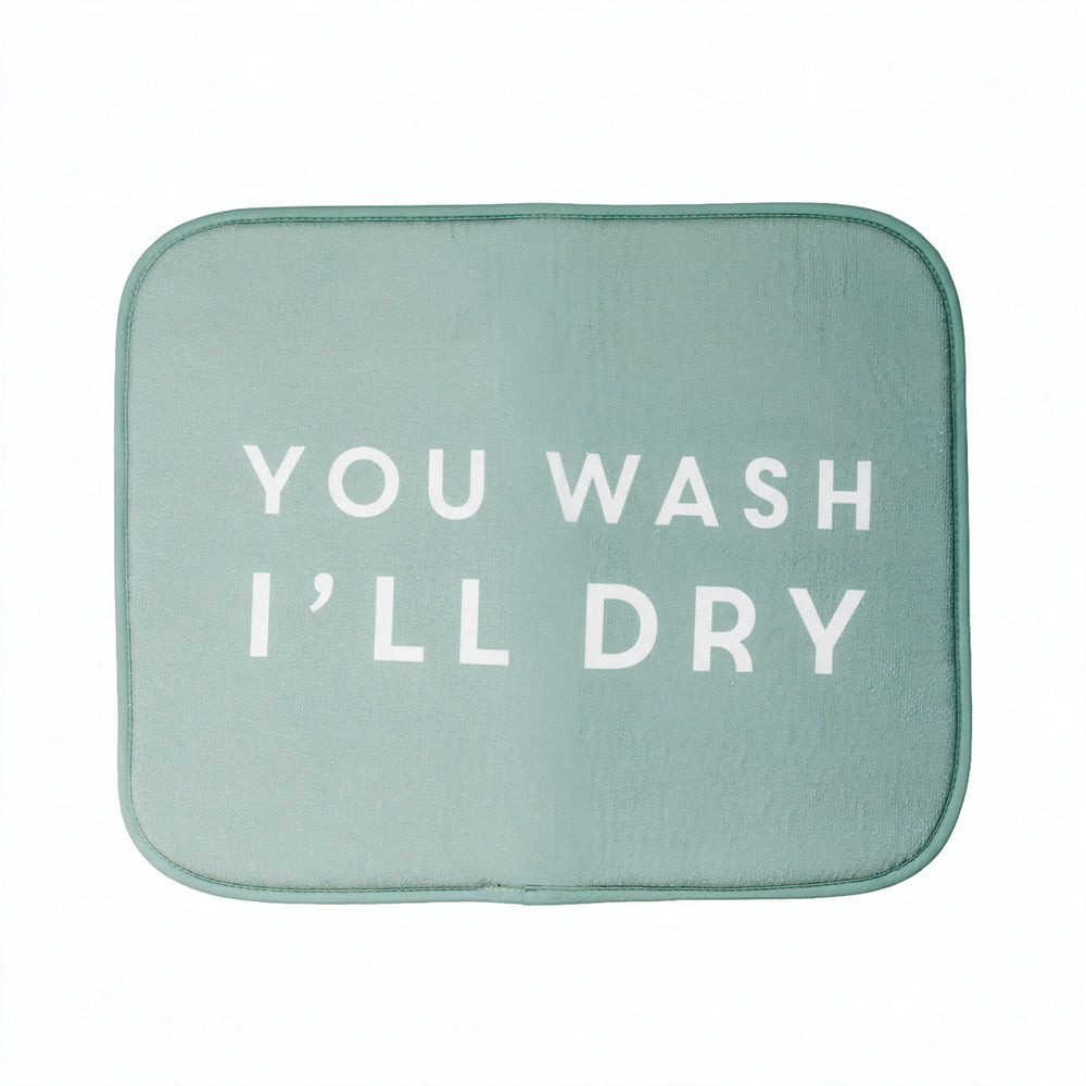 Home.Life Urban Dish Drying Mat Sage-Drying Mat
