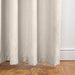 HOME.LIFE Venice Jacquard Eyelet Lined Curtain - Natural-Curtains