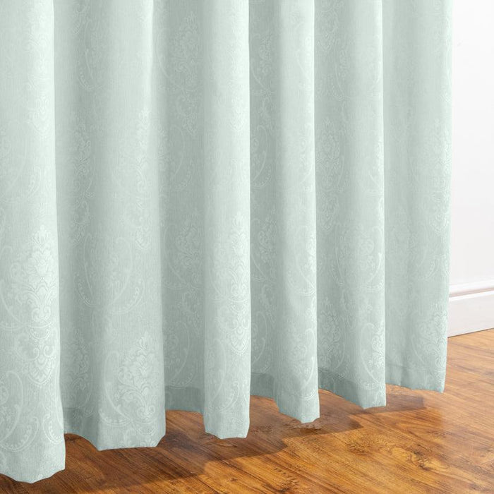 HOME.LIFE Venice Jacquard Taped Lined Curtain - Duck Egg-Curtains