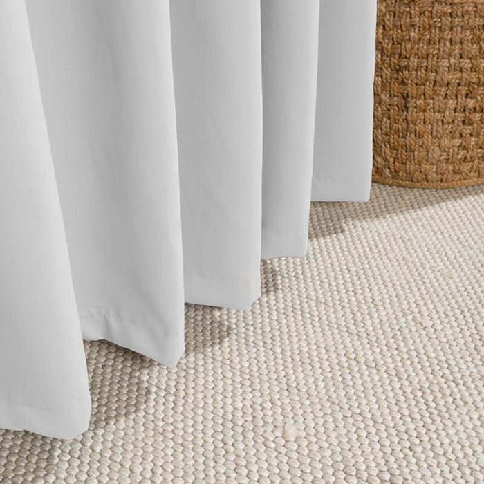 HOME.LIFE Woven Blockout Eyelet Curtain - White