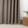 Home.Life Woven Blockout Eyelet Curtain Taupe