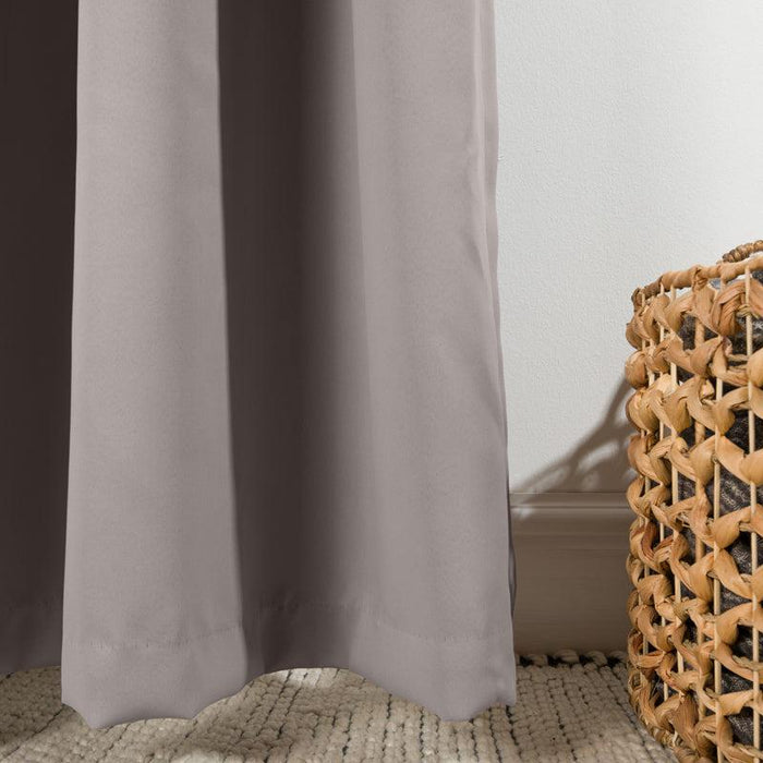 HOME.LIFE Woven Blockout Taped Curtain - Grey