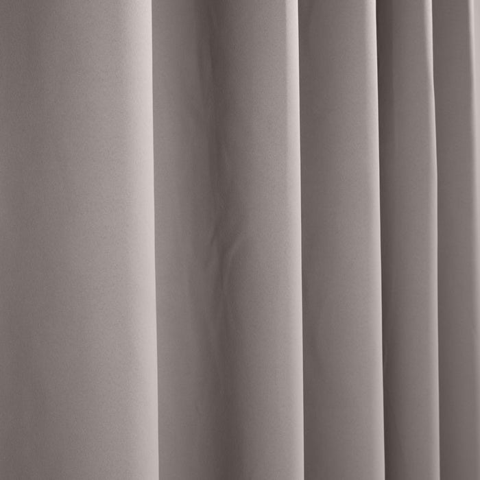 HOME.LIFE Woven Blockout Taped Curtain - Grey
