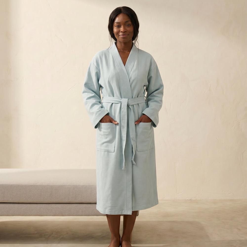 Hotel Luxe Premium Cotton Bathrobe Aquifer-Bathrobes