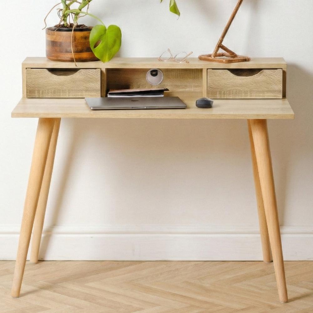 Kelsey Single Desk - Oak-Desks