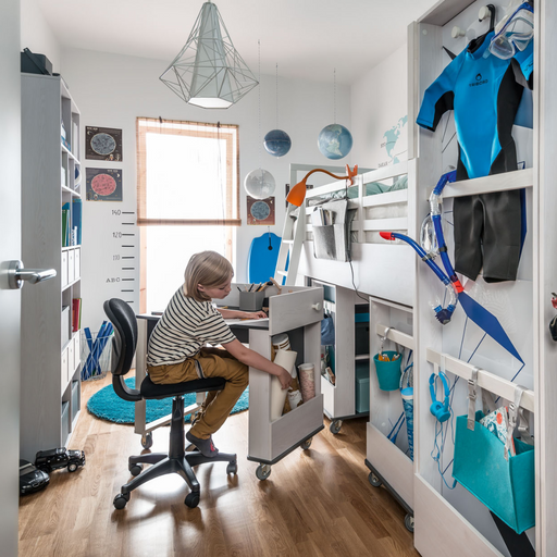 Nest Kids Study Desk for Multi Bed