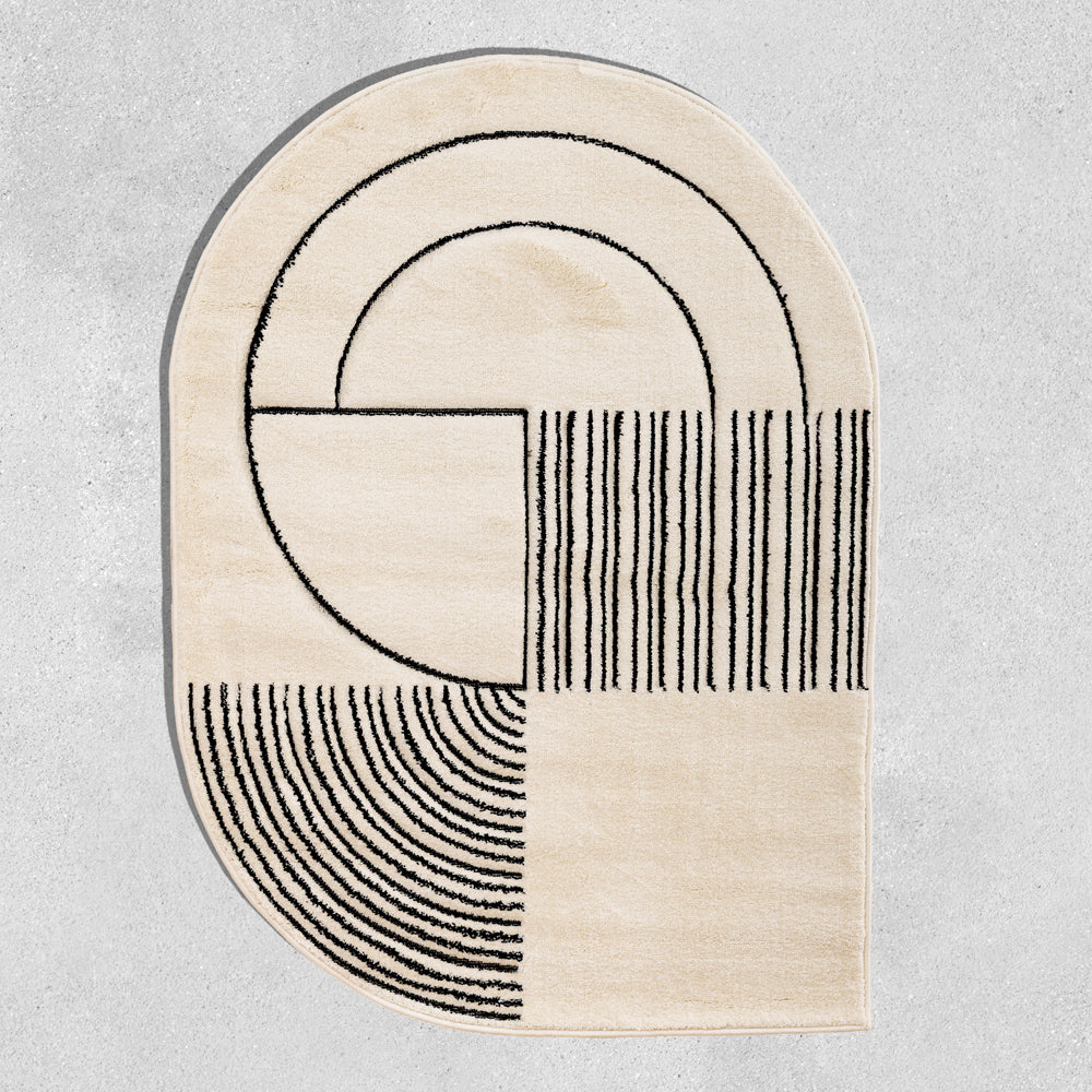 Lune Woven Carpet Monochrome-Carpets/Rugs