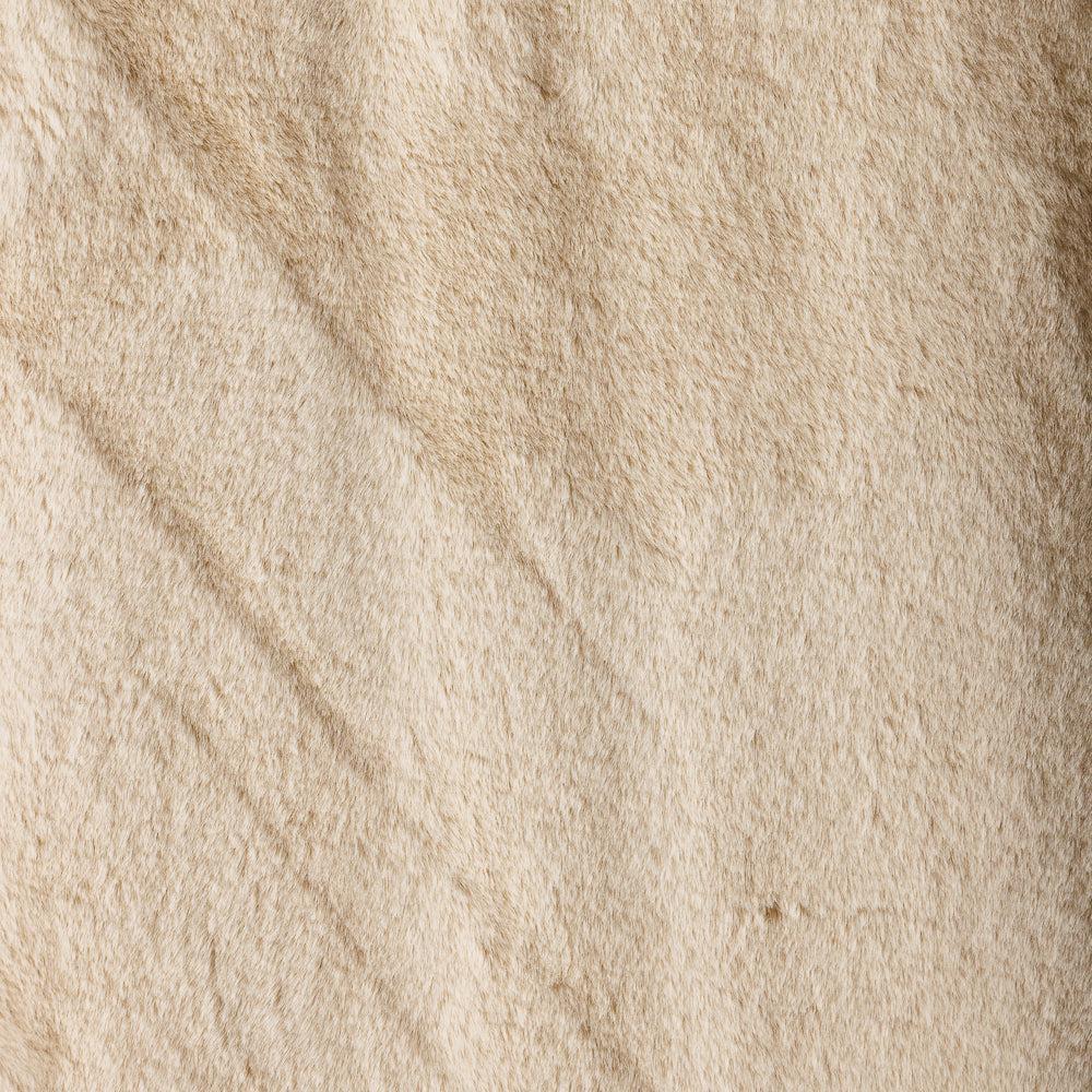 Luxe Rabbit Faux Fur Carpet Vanilla Beige-Carpets/Rugs