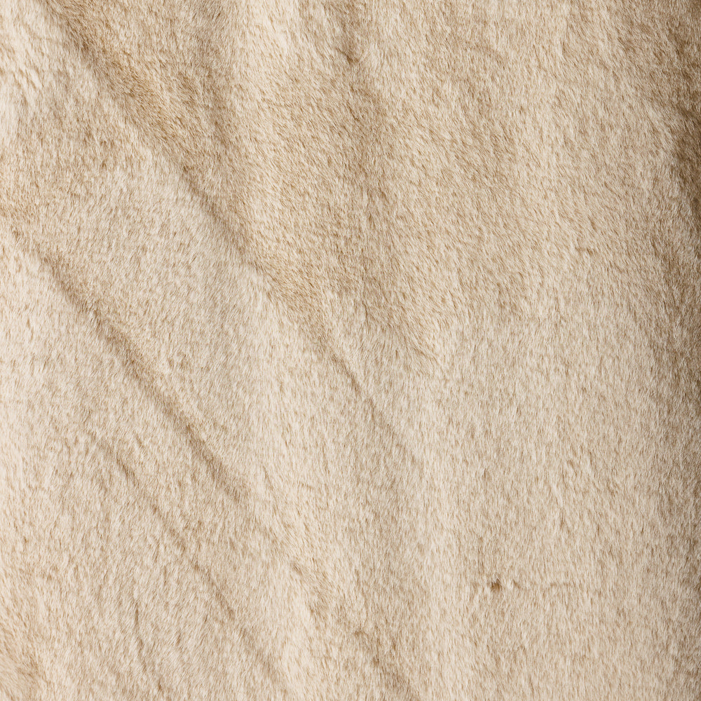 Luxe Rabbit Faux Fur Carpet Vanilla Beige-Carpets/Rugs