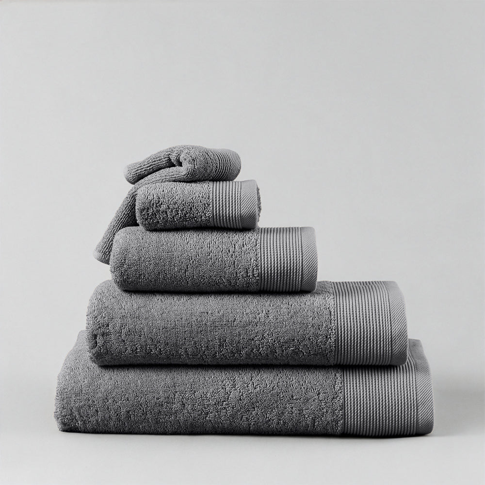Luxury Egyptian Cotton Classic Towel Collection Granite-Towels