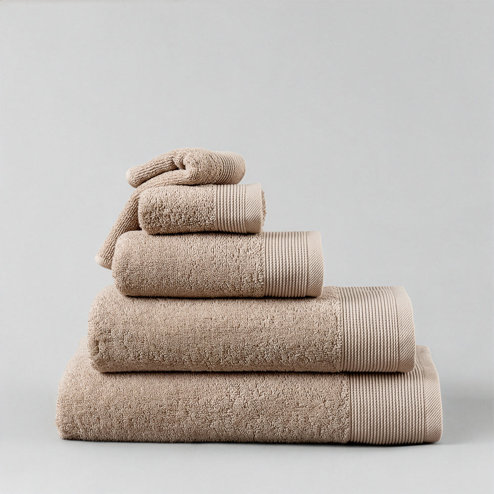 Luxury Egyptian Cotton Classic Towel Collection Mushroom-Towels