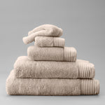 Luxury Egyptian Cotton Zero Twist Towel Mushroom