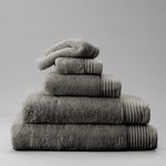 Luxury Egyptian Cotton Zero Twist Towel Steel Grey