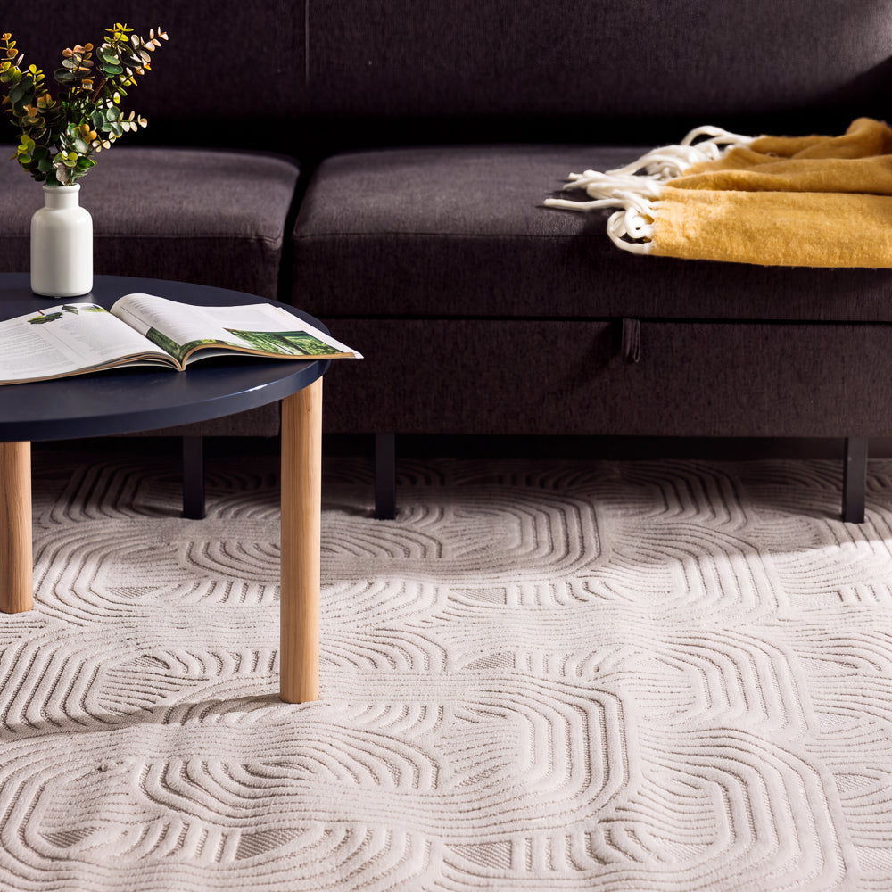 Maison Woven Carpet Grey-Carpets/Rugs