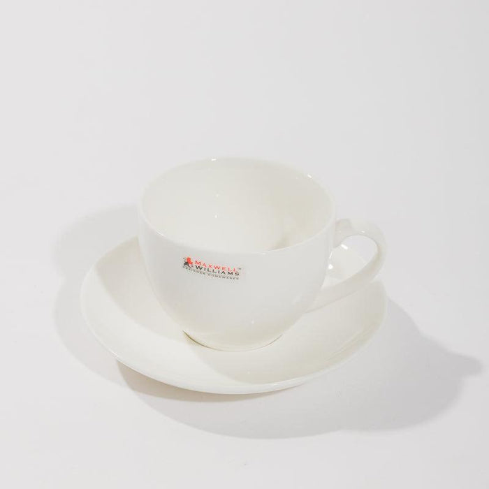Maxwell Williams Cup & Saucer 260ml - White-Tea Cup
