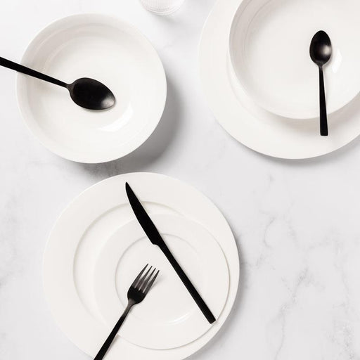 Maxwell Williams European White Rim 18 Piece Dinner Set-Dinner Set