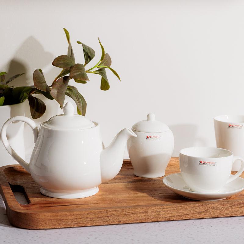 Maxwell Williams Sugar Bowl with Lid - White-Sugar bowl
