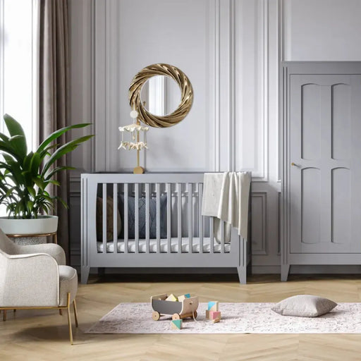 Milenne Cot (70x140) Grey-Cribs & Toddler Beds