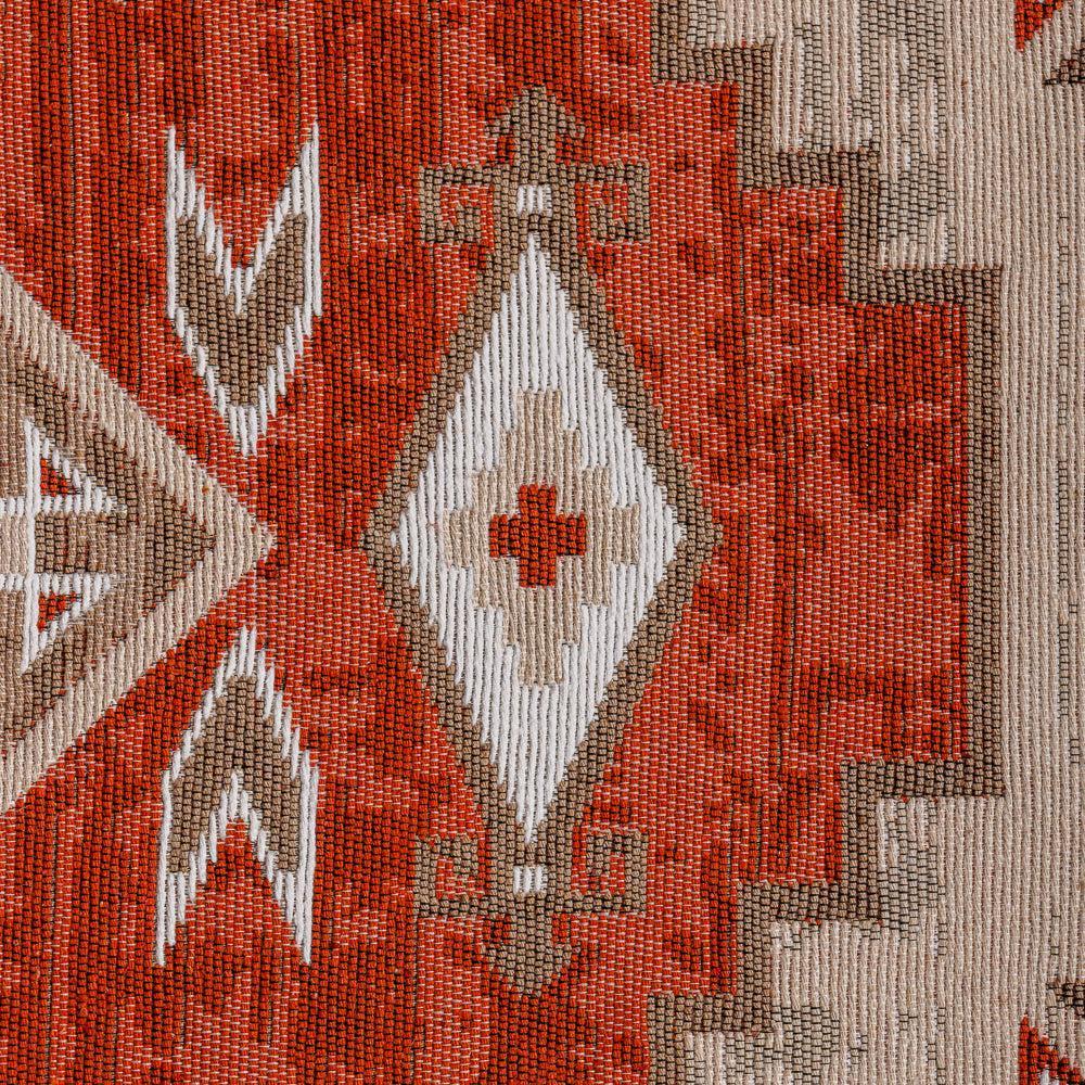 Milos Mediterranean Collection Jacquard Polycotton Carpet Moss-Carpets/Rugs